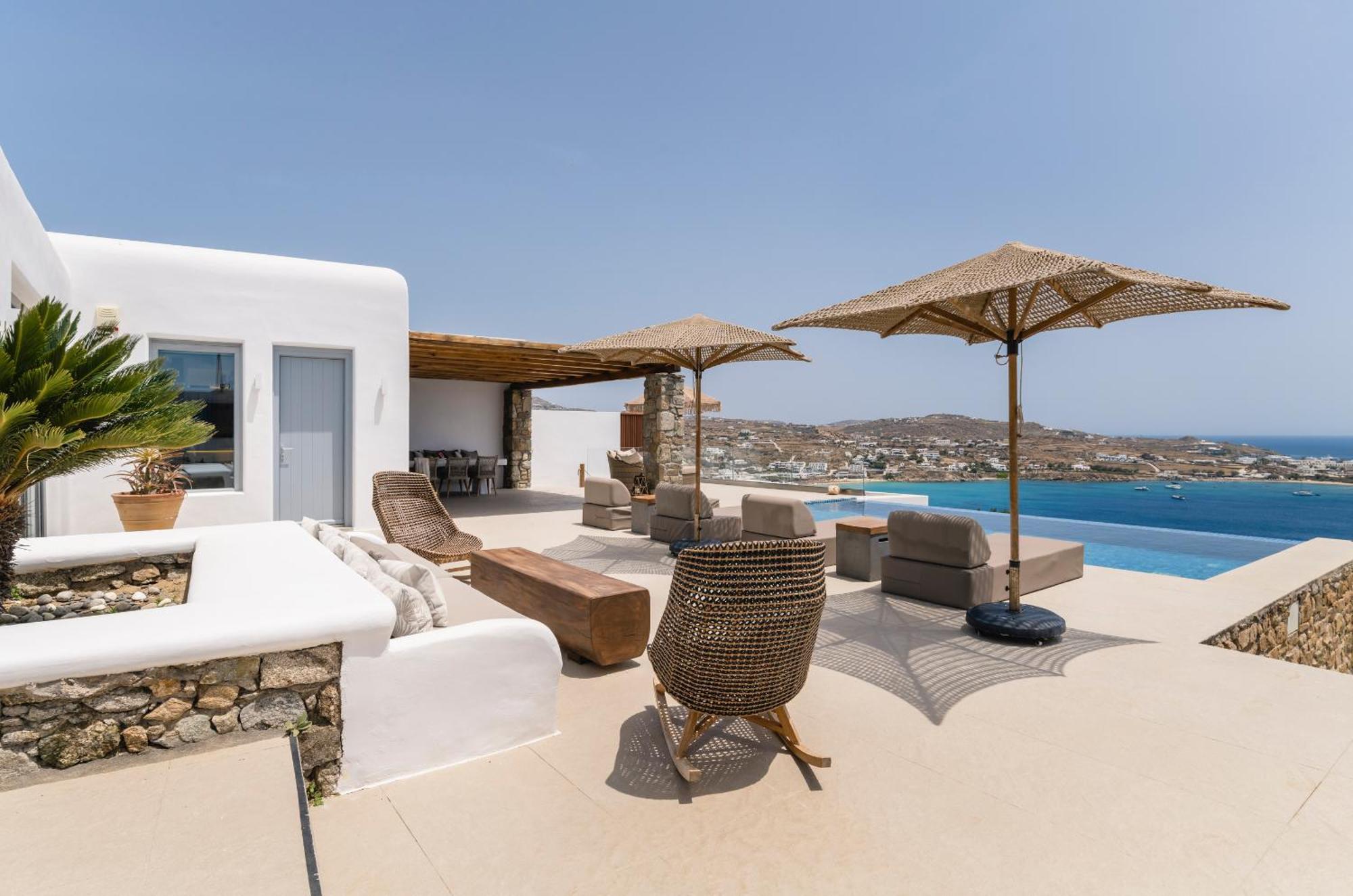 Villa Paoli - Private Pool, Sea View & Jacuzzi Mykonos Town Exterior photo