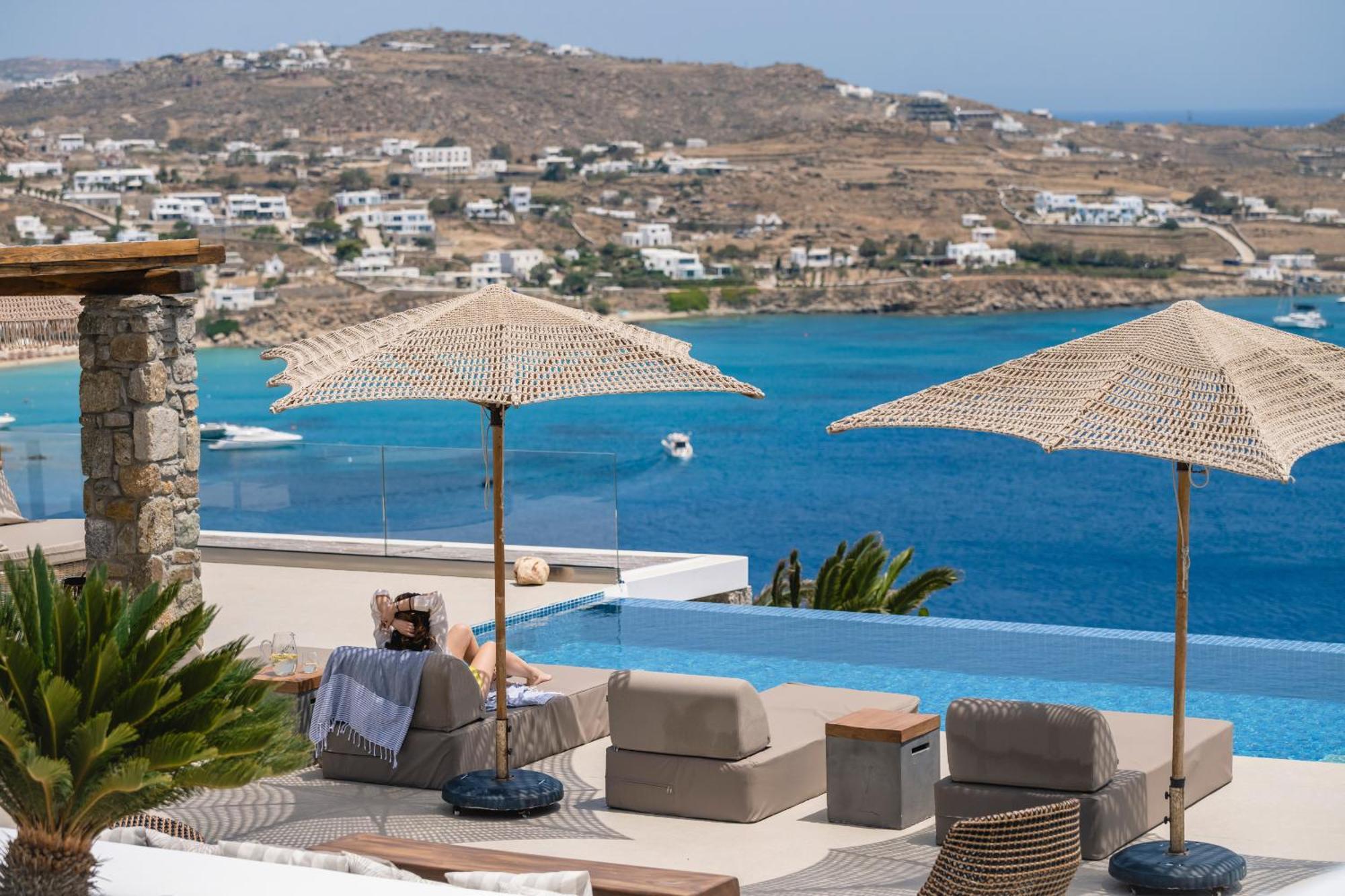 Villa Paoli - Private Pool, Sea View & Jacuzzi Mykonos Town Exterior photo