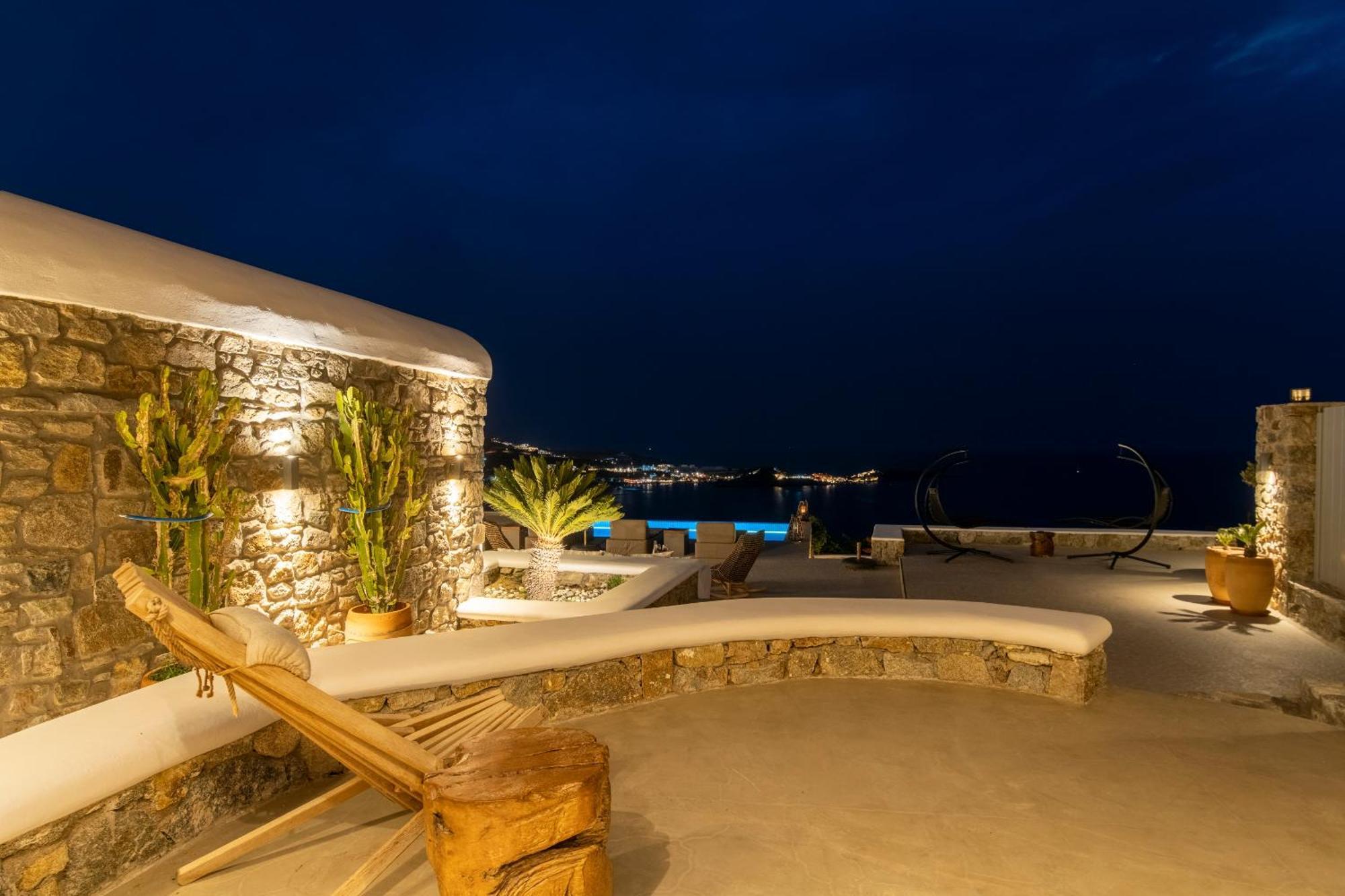 Villa Paoli - Private Pool, Sea View & Jacuzzi Mykonos Town Exterior photo