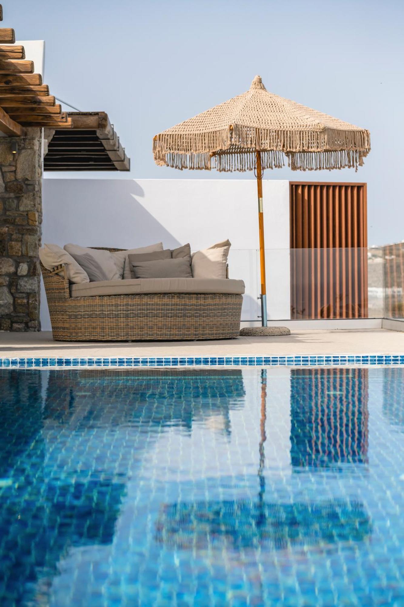 Villa Paoli - Private Pool, Sea View & Jacuzzi Mykonos Town Exterior photo