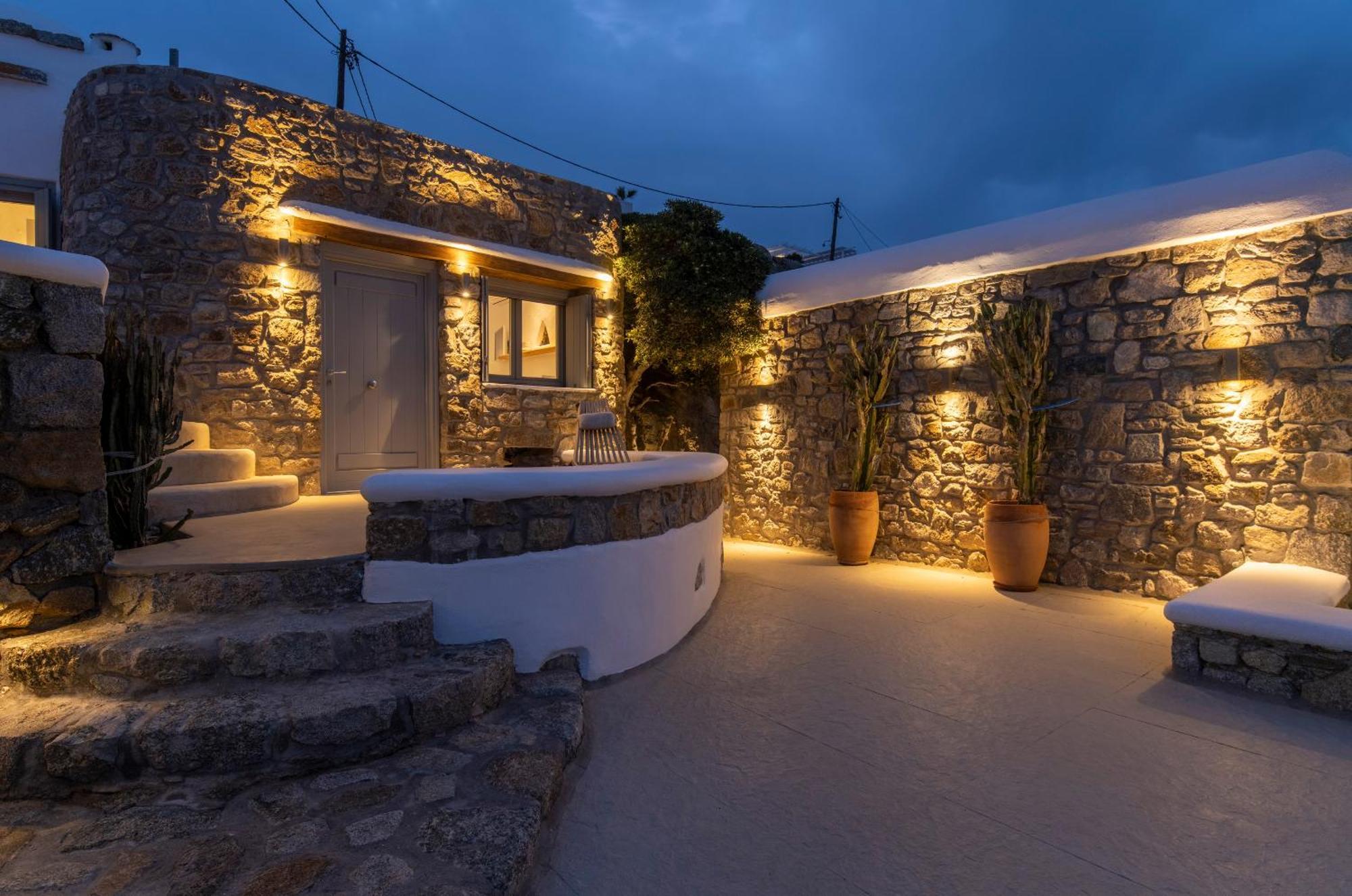 Villa Paoli - Private Pool, Sea View & Jacuzzi Mykonos Town Exterior photo